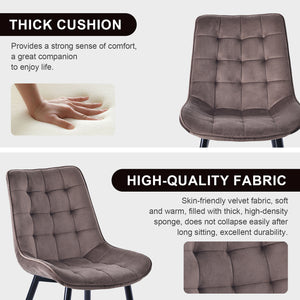 Upholstered Armless Dining Chairs – Sets of 2, 4 or 6