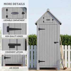 Wooden Garden Storage Cabinets & Log Store