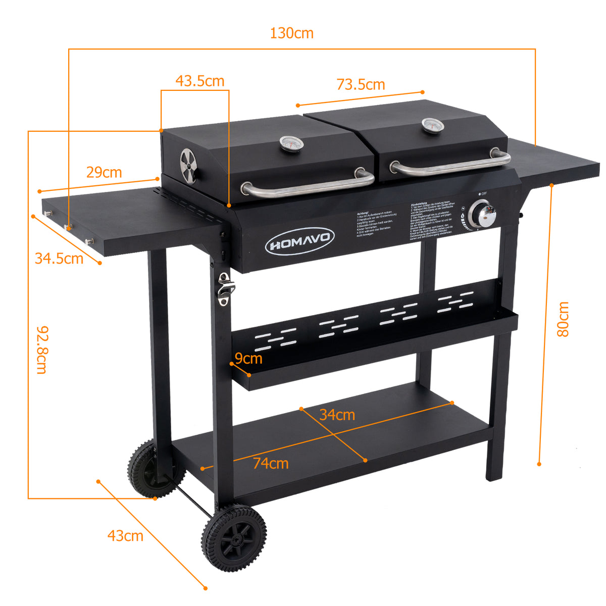 Outdoor BBQ Grills – Charcoal, Portable & Dual-Fuel Models