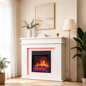 Electric Fireplace Cabinet with Remote Control — 14″ to 50″