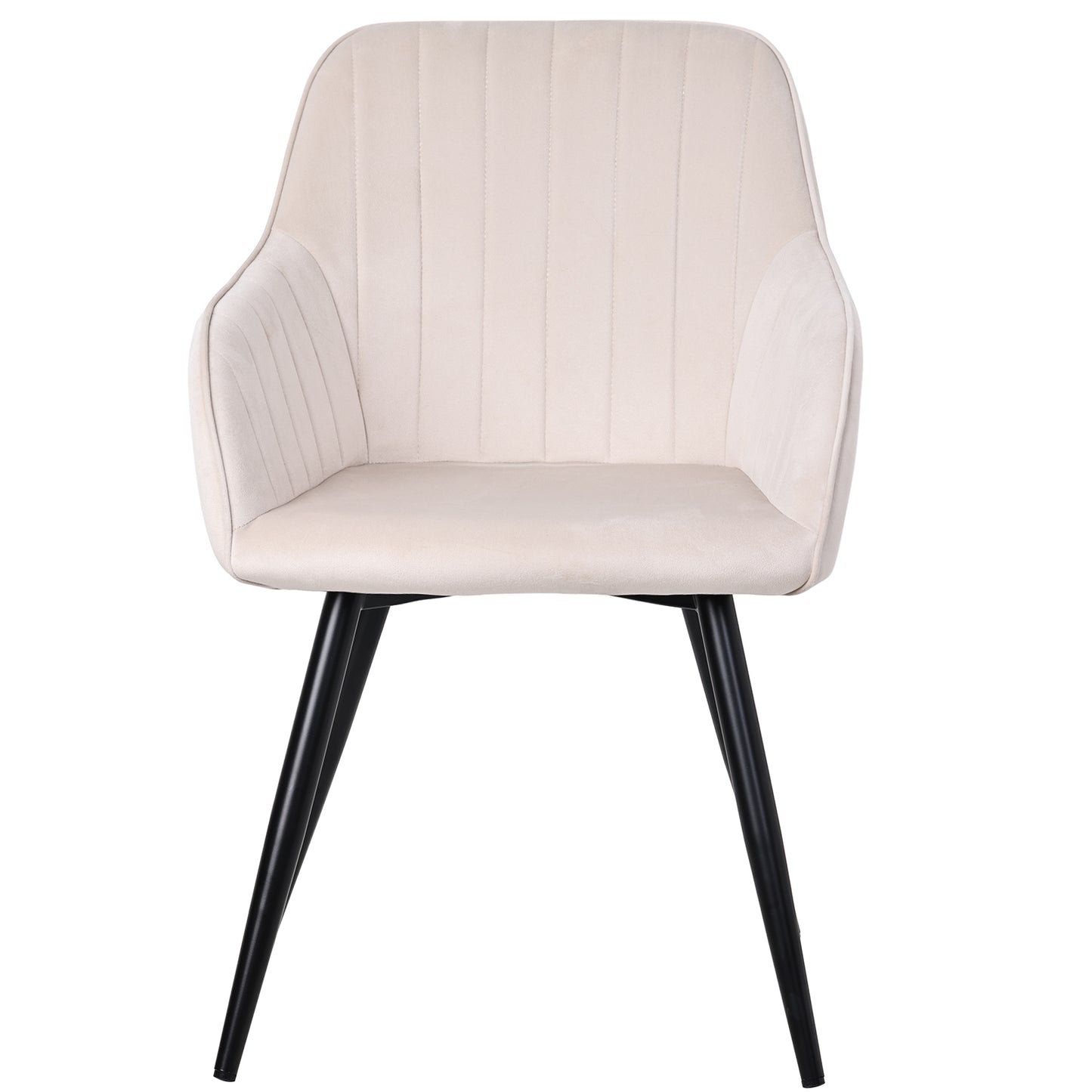 HOMAVO Set of 2 Modern Ergonomic Dining & Office Chairs – Comfortable Living Room Seating
