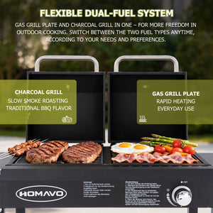 Outdoor BBQ Grills – Charcoal, Portable & Dual-Fuel Models