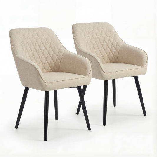 HOMAVO 2-Pack Modern Chairs – Comfortable & Easy to Assemble