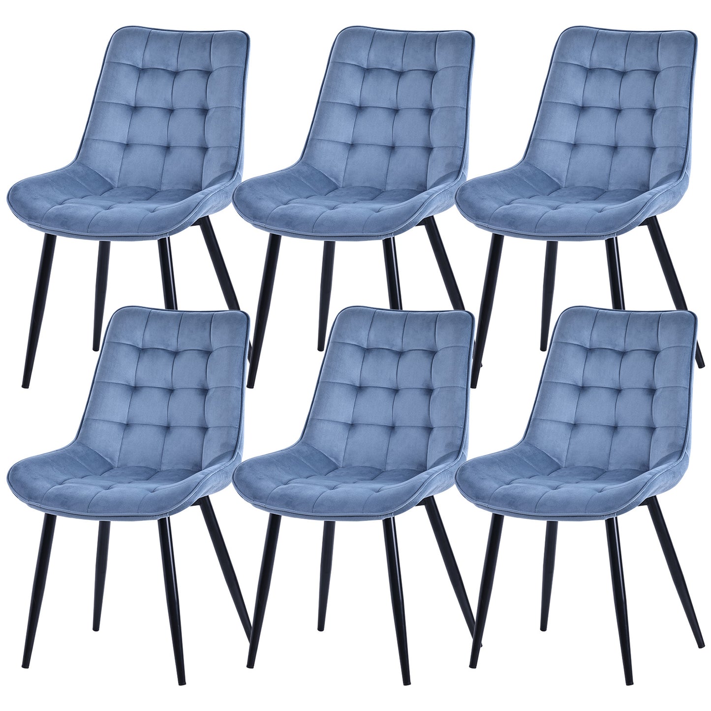 HOMAVO Set of 2 Modern Ergonomic Dining Chairs – Comfortable 47×43 cm Seat for Dining Room, Living Room & Office