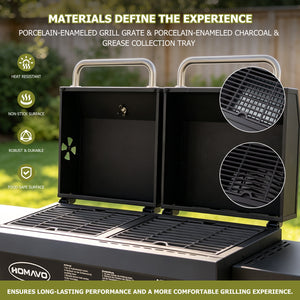 Outdoor BBQ Grills – Charcoal, Portable & Dual-Fuel Models