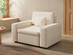 Canapé sectionnel modulaire avec rangement dissimulé et revêtement en chenille