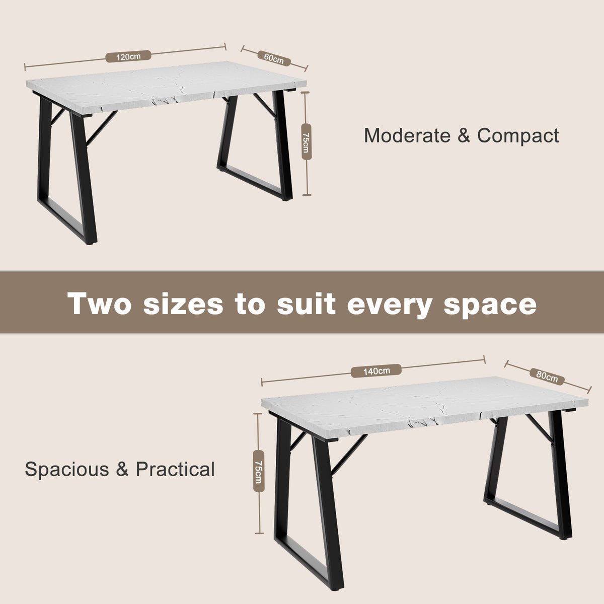 5-Piece Dining Table & Chair Sets
