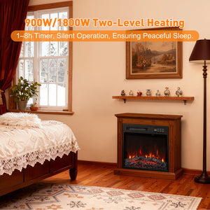 Electric Fireplace Cabinet with Remote Control — 14″ to 50″