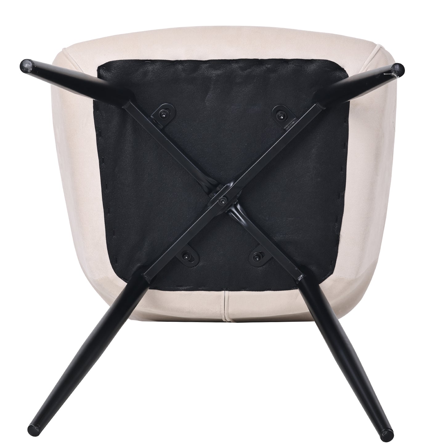 HOMAVO Set of 2 Modern Ergonomic Dining & Office Chairs – Comfortable Living Room Seating