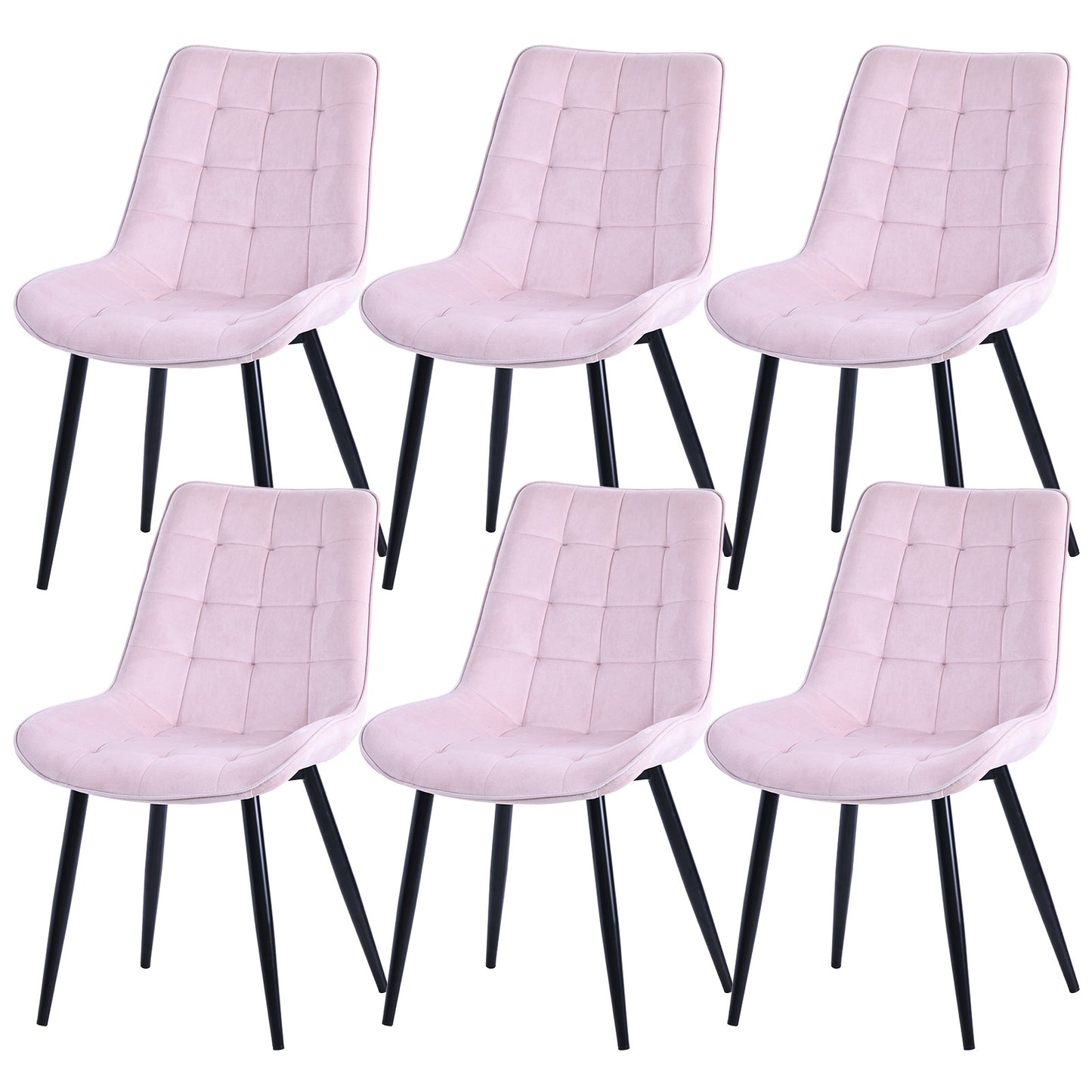 HOMAVO Set of 2 Modern Ergonomic Dining Chairs – Comfortable 47×43 cm Seat for Dining Room, Living Room & Office