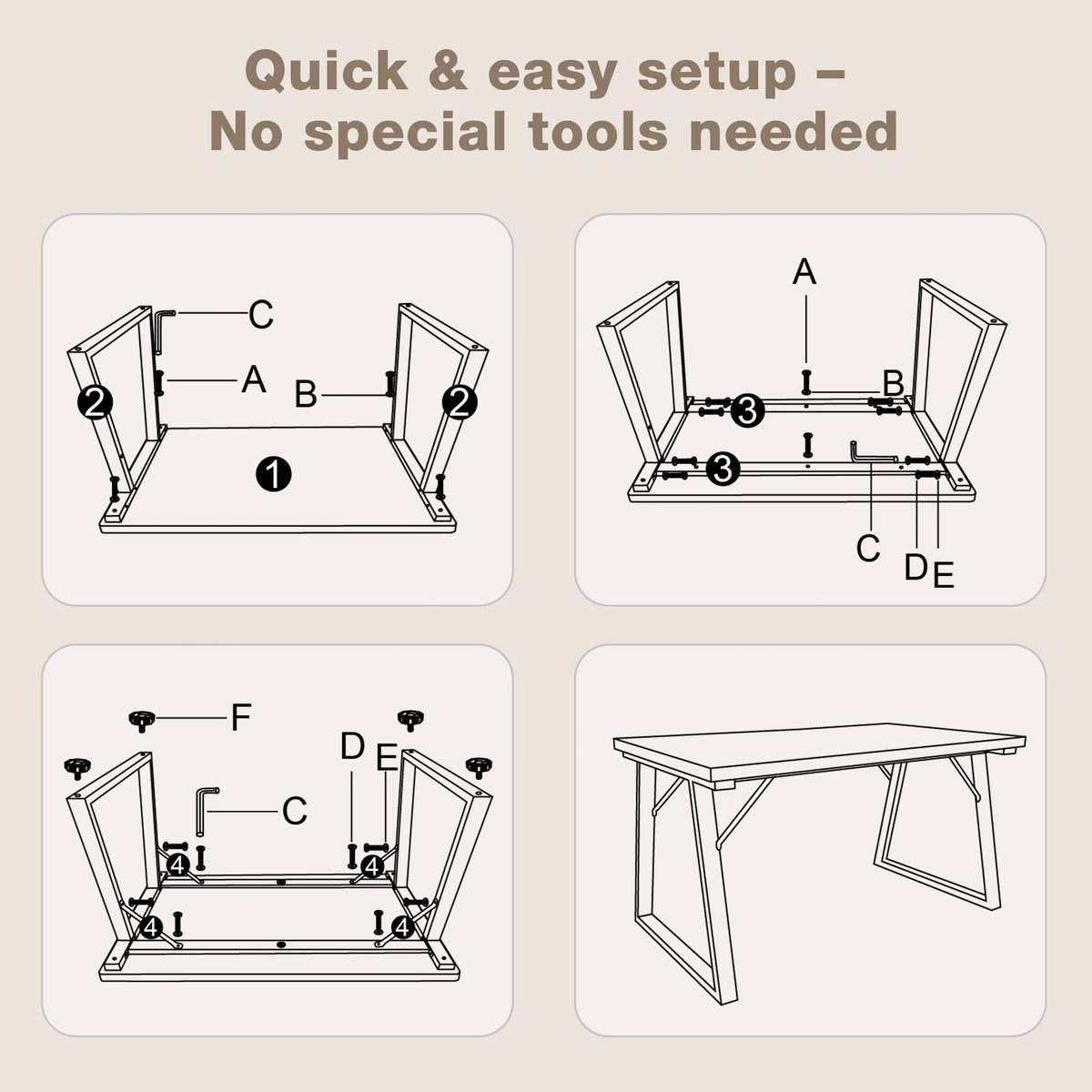 5-Piece Dining Table & Chair Sets