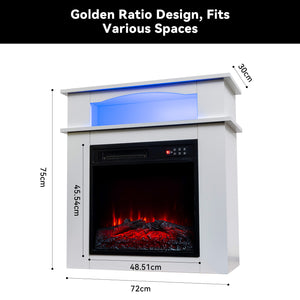 Electric Fireplace Cabinet with Remote Control — 14″ to 50″