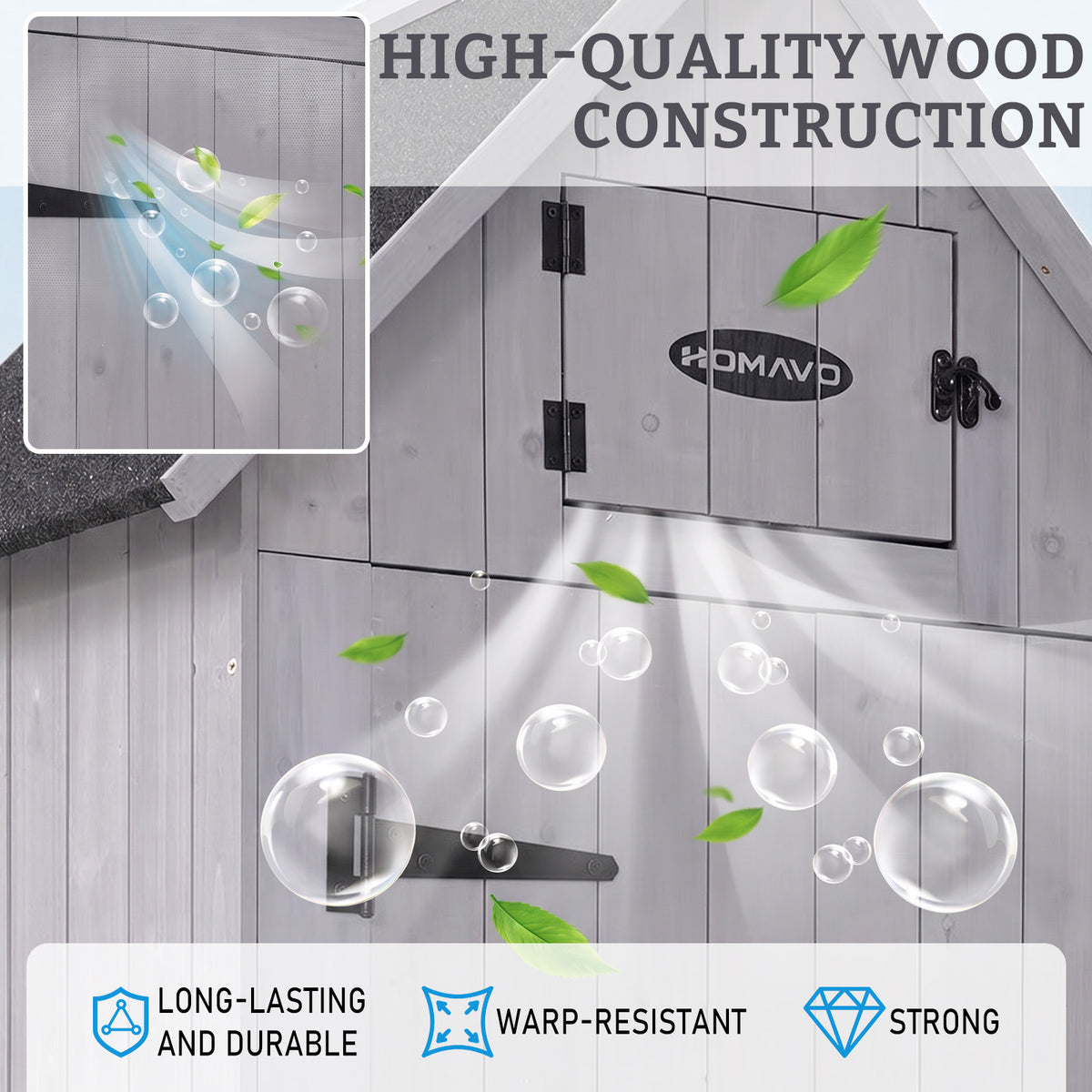 Wooden Garden Storage Cabinets & Log Store