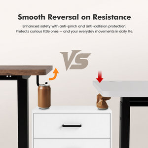 Plus Electric Standing Desk with USB-A & Type-C Charging, 70–117 cm
