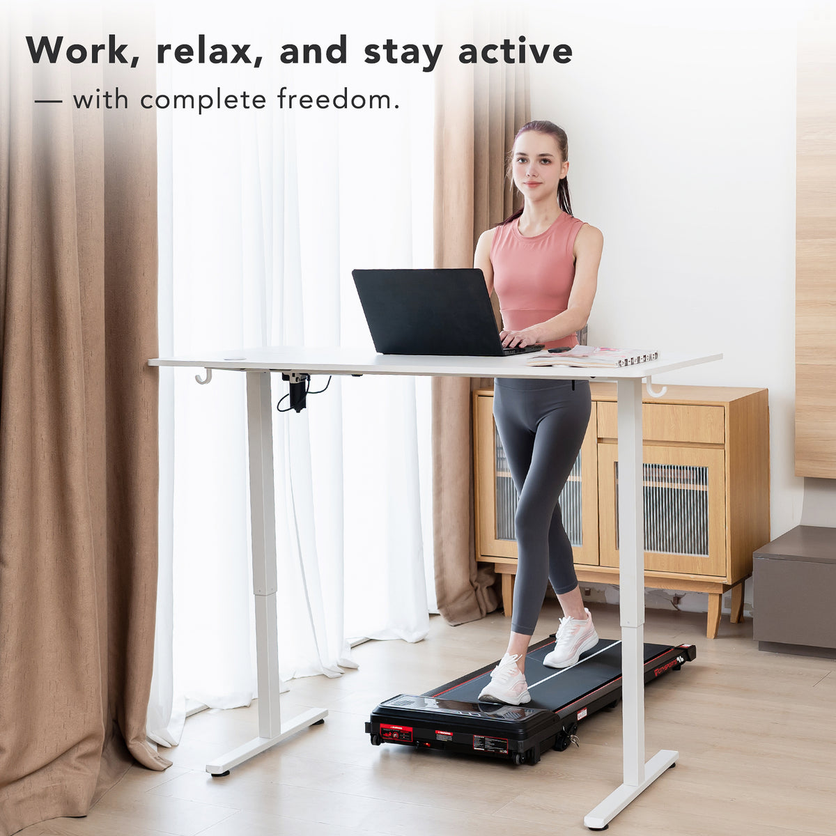 Essential Electric Standing Desk with Memory Presets, 70–115 cm
