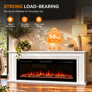 Electric Fireplace Cabinet with Remote Control — 14″ to 50″
