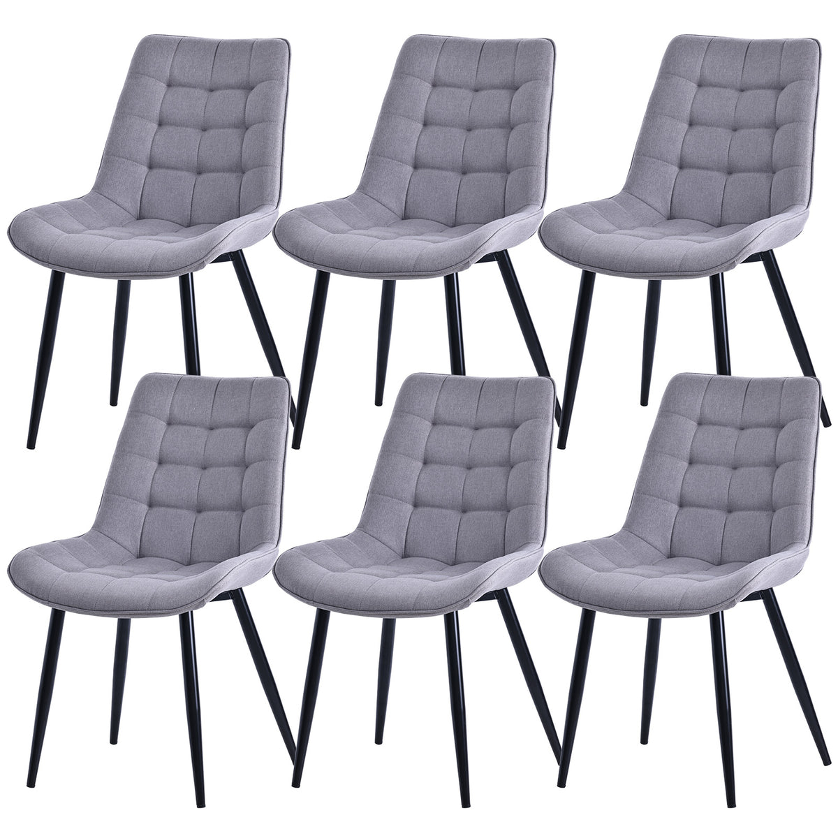 Upholstered Armless Dining Chairs – Sets of 2, 4 or 6