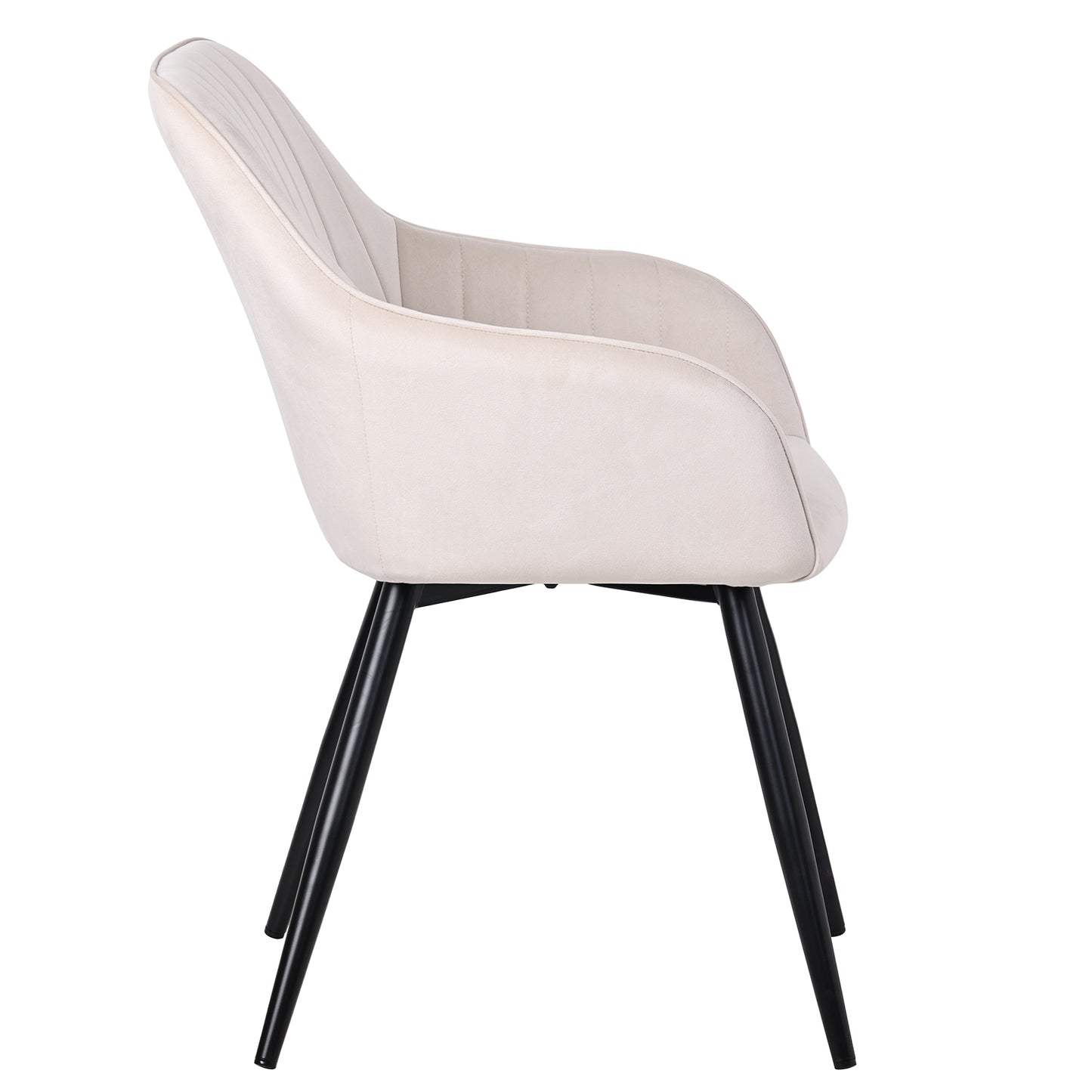 HOMAVO Set of 2 Modern Ergonomic Dining & Office Chairs – Comfortable Living Room Seating