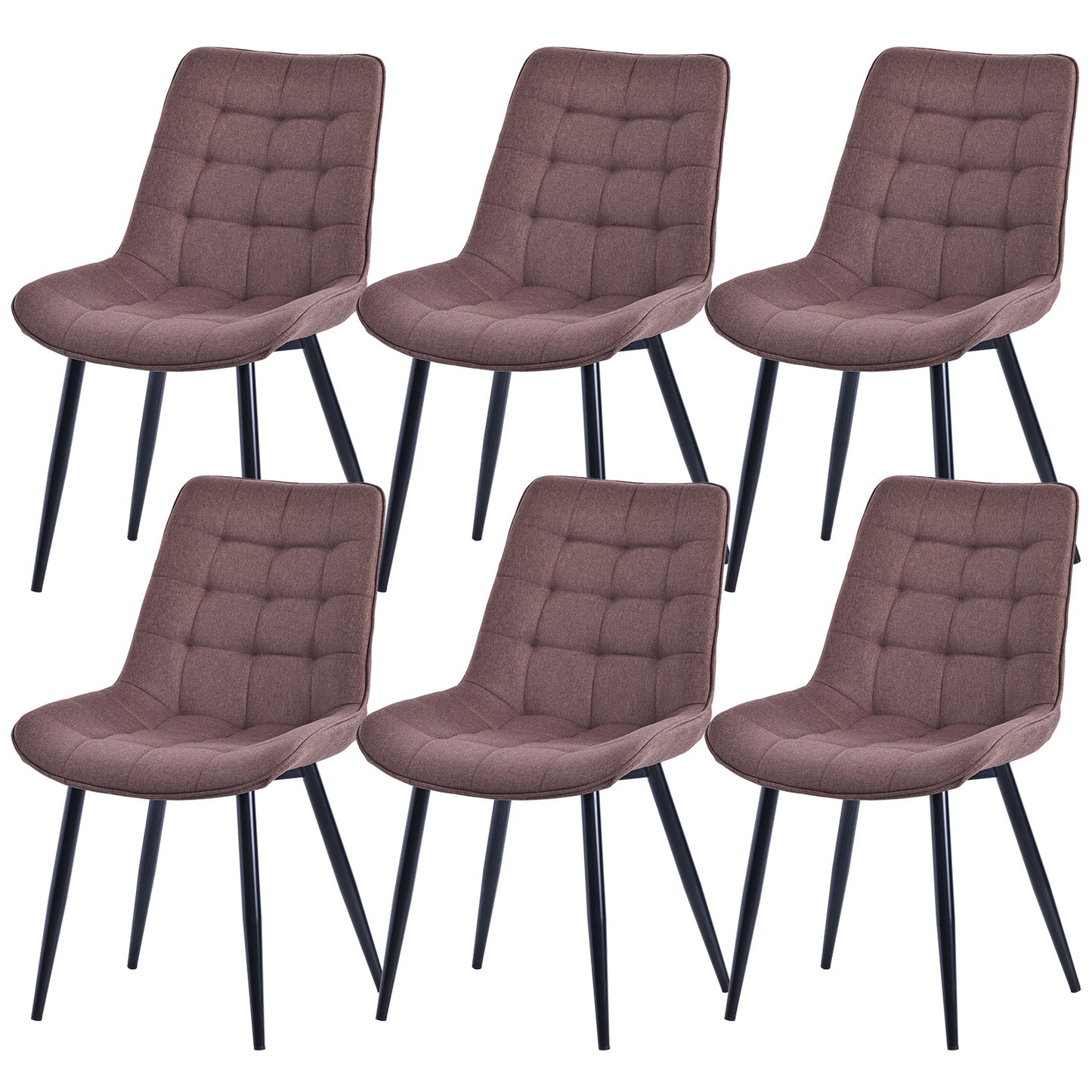 HOMAVO Set of 2 Modern Ergonomic Dining Chairs – Comfortable 47×43 cm Seat for Dining Room, Living Room & Office