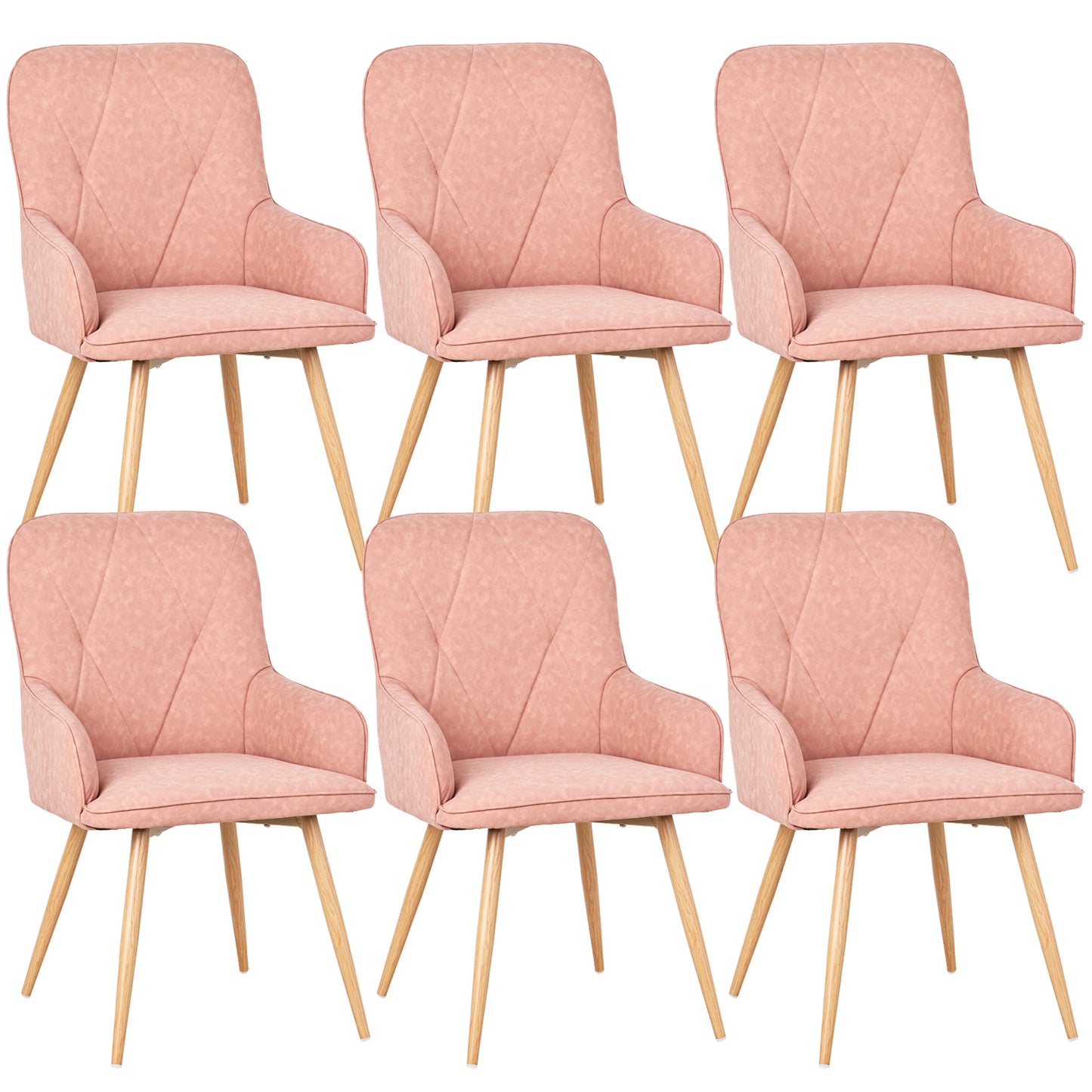 HOMAVO Set of 2 Modern Dining, Living Room & Office Chairs – Ergonomic & Durable Seating