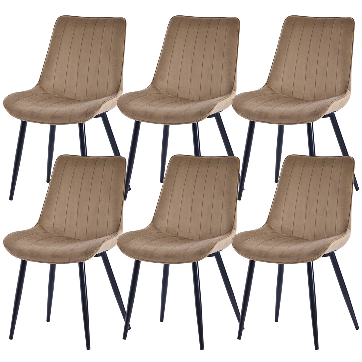 Upholstered Armless Dining Chairs – Sets of 2, 4 or 6