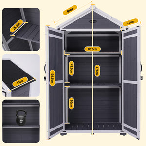 Wooden Garden Storage Cabinets & Log Store