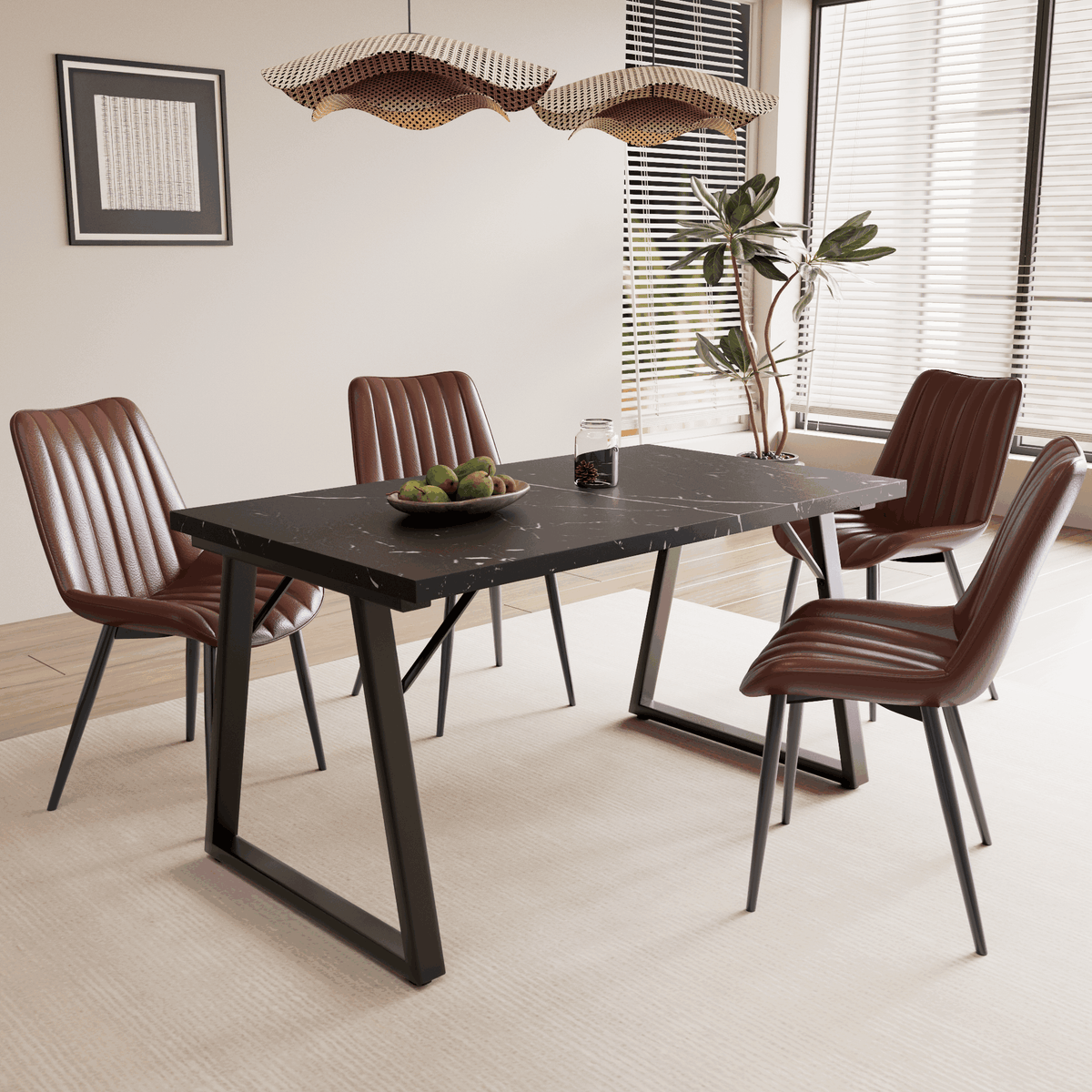 5-Piece Dining Table & Chair Sets