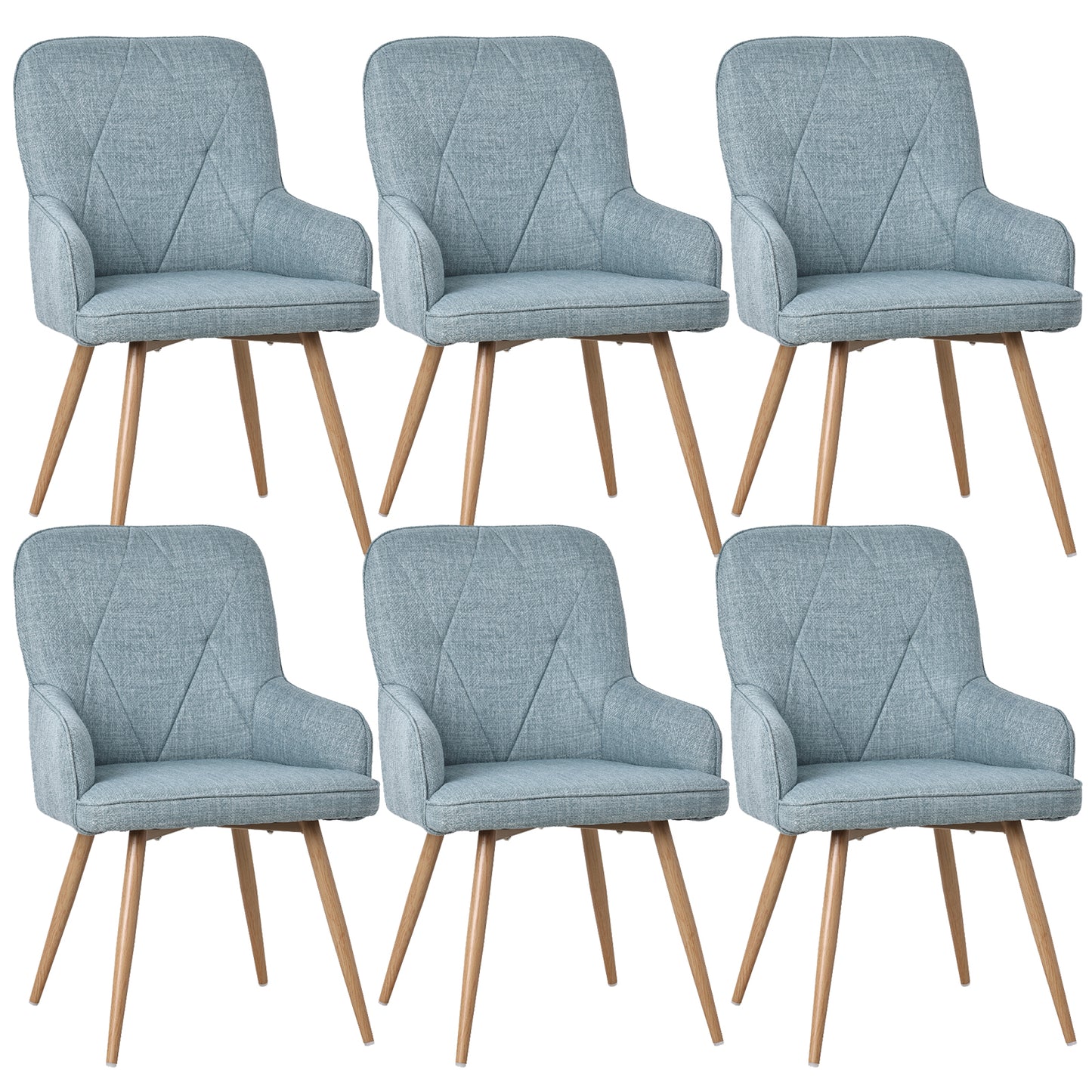 HOMAVO Set of 2 Modern Dining, Living Room & Office Chairs – Ergonomic & Durable Seating