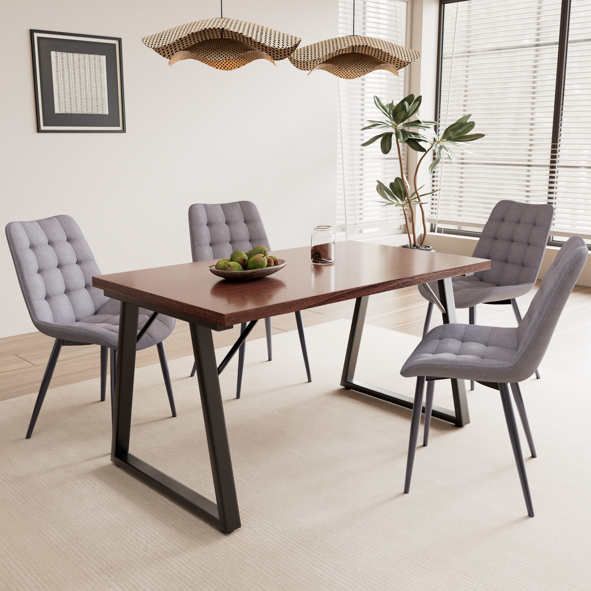 5-Piece Dining Table & Chair Sets