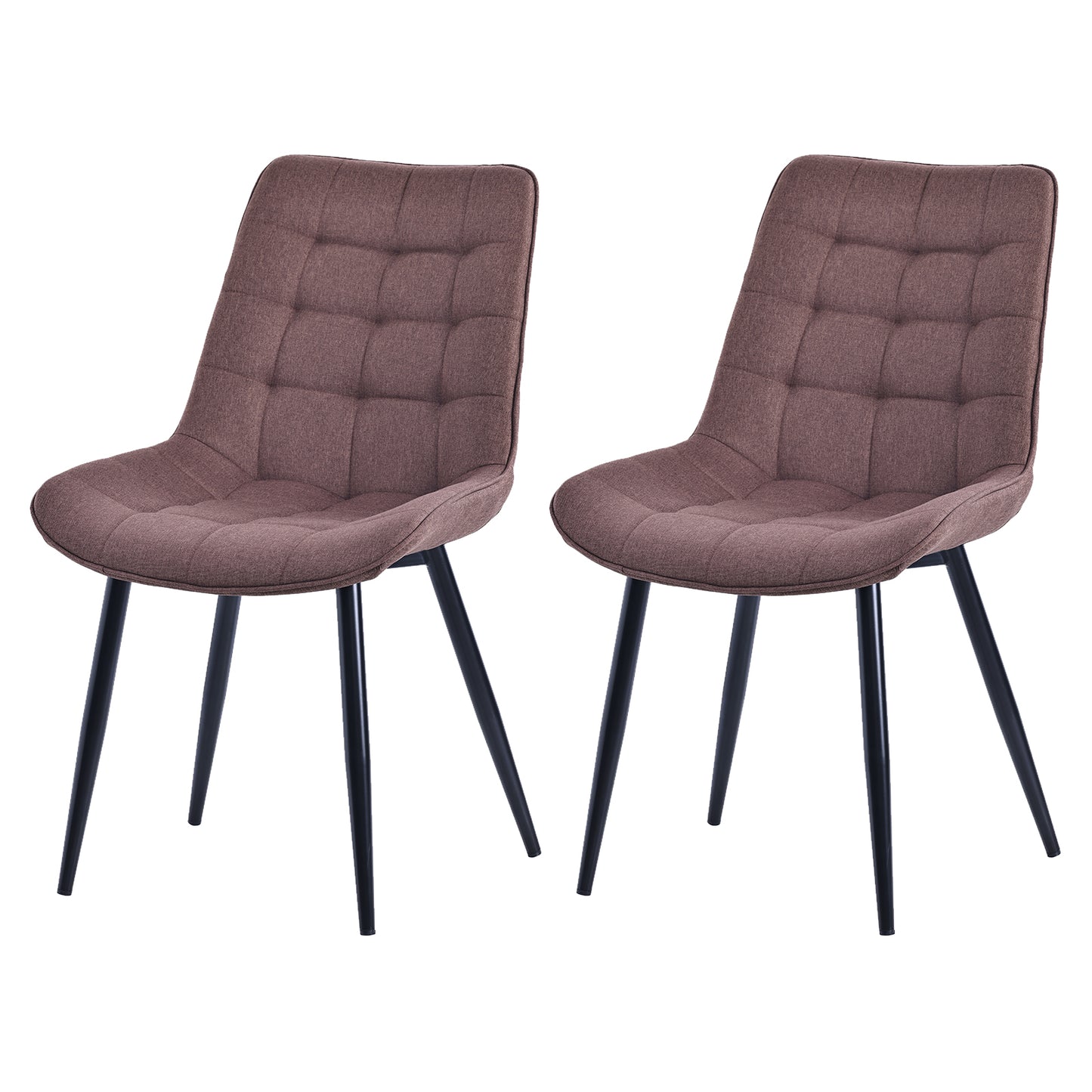 HOMAVO Set of 2 Modern Ergonomic Dining Chairs – Comfortable 47×43 cm Seat for Dining Room, Living Room & Office