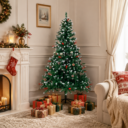 HOMAVO XMS-T2-150cm Artificial Christmas Tree – Christmas Tree 150cm, suitable for homes, gardens, shopping malls, hotels,  parties and other Christmas scenes.