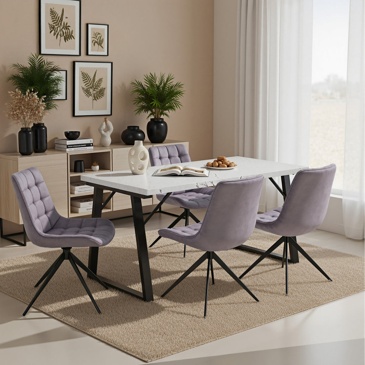 5-Piece Dining Table & Chair Sets