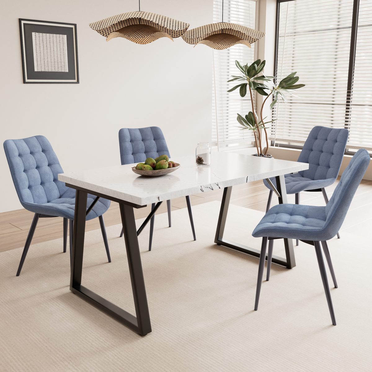 5-Piece Dining Table & Chair Sets