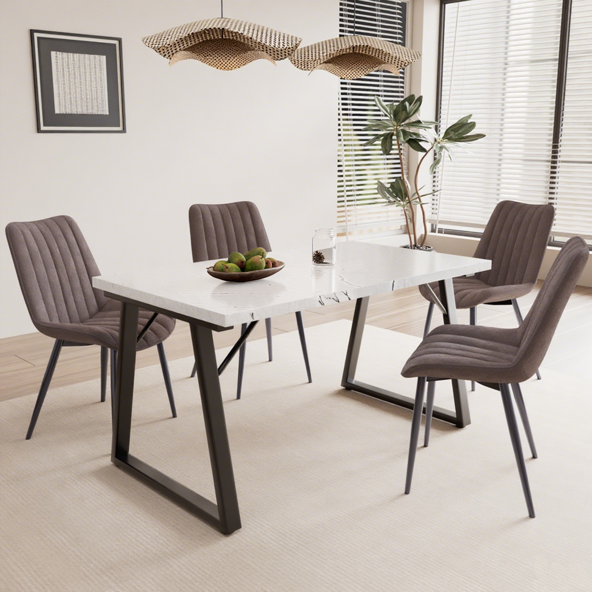 5-Piece Dining Table & Chair Sets