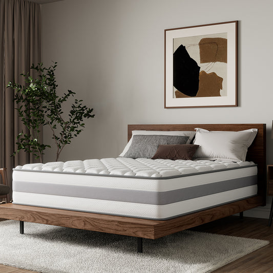 HOMAVO Pocket spring mattress, 7-zone spring mattress, Luxury mattress